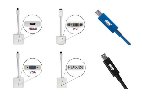 Thunderbolt Display Adapters and Cables