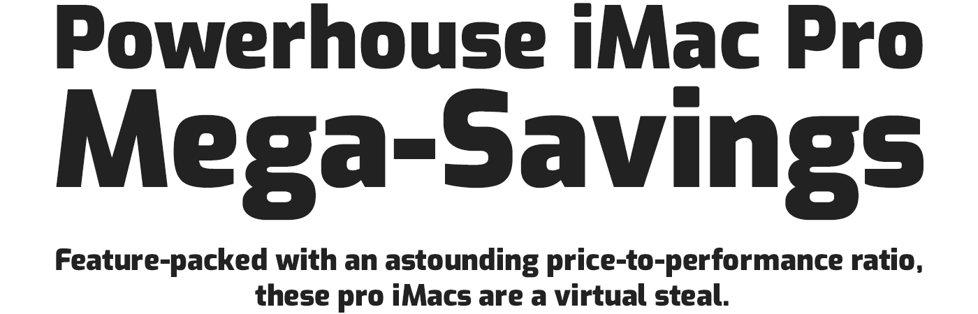 Powerhouse iMac Pro