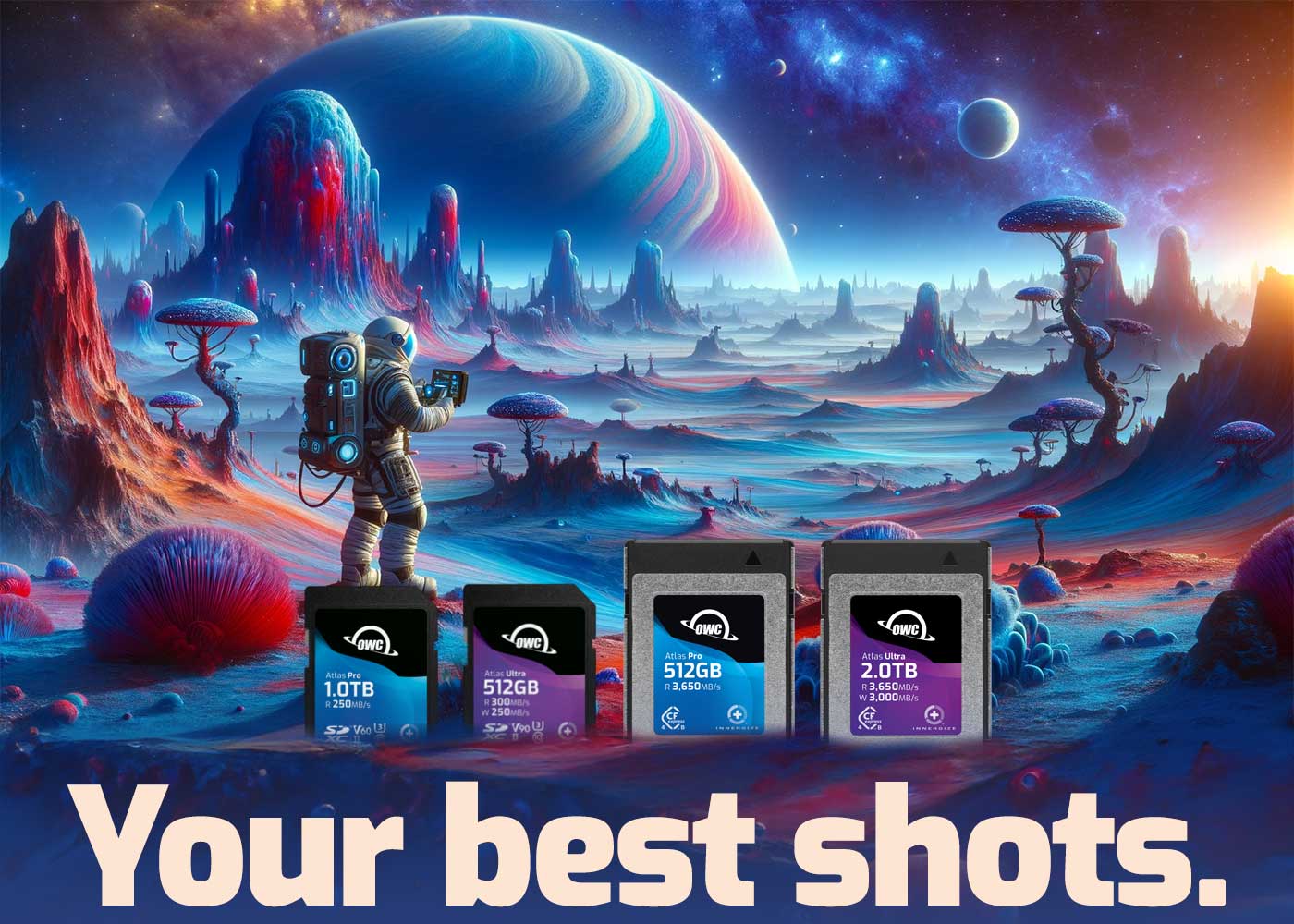Your best shots with OWC Atlas Camera Memory Cards