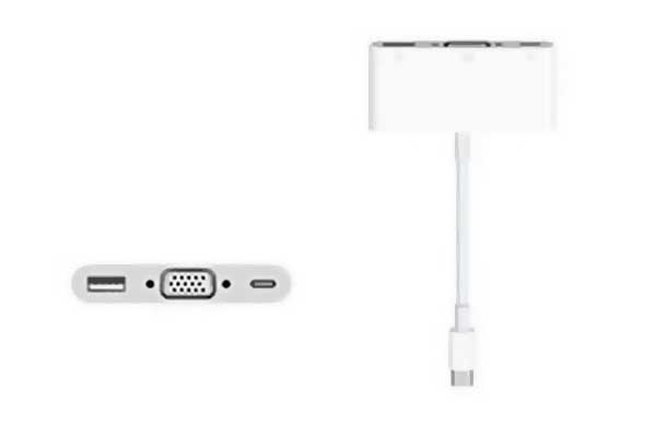 Apple USB-C to USB-A, USB-C, and VGA Multiport