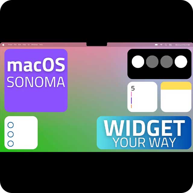 How To Use Desktop Widgets in macOS 14 Sonoma