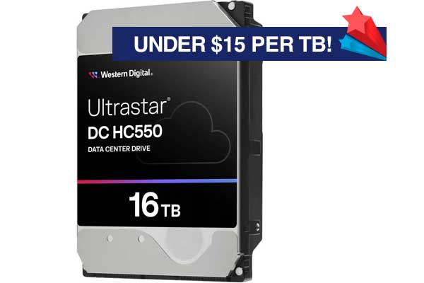16TB WD Ultrastar HDD