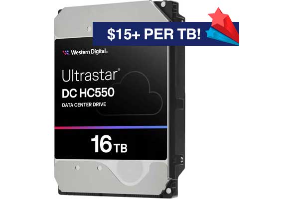 16TB WD Ultrastar HDD