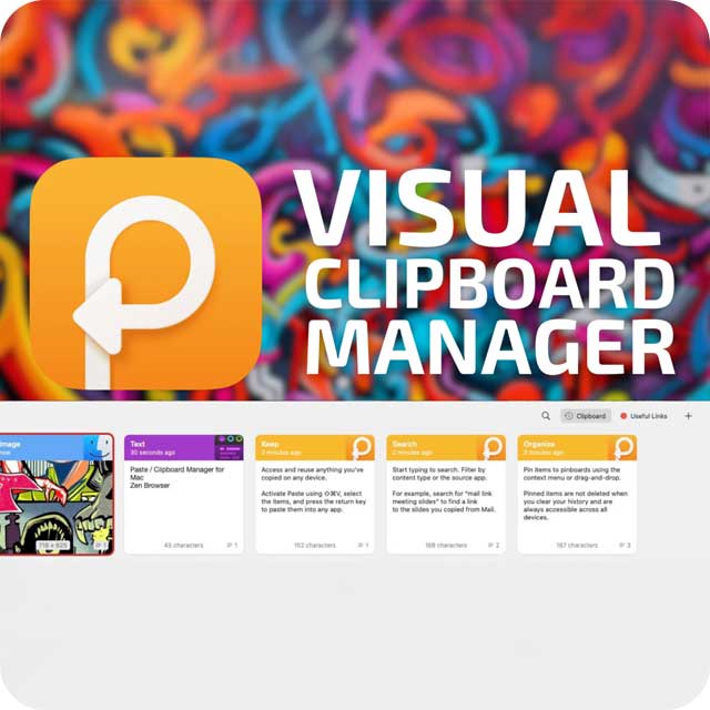 Paste: The Visual Clipboard Manager for Mac, iPhone, and iPad