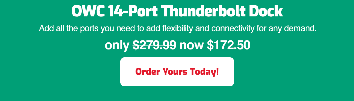 OWC 14-Port Thunderbolt Dock order today