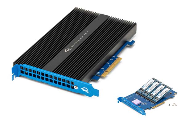 OWC Accelsior 4M2 PCIe M.2 NVMe SSD Storage Solution 