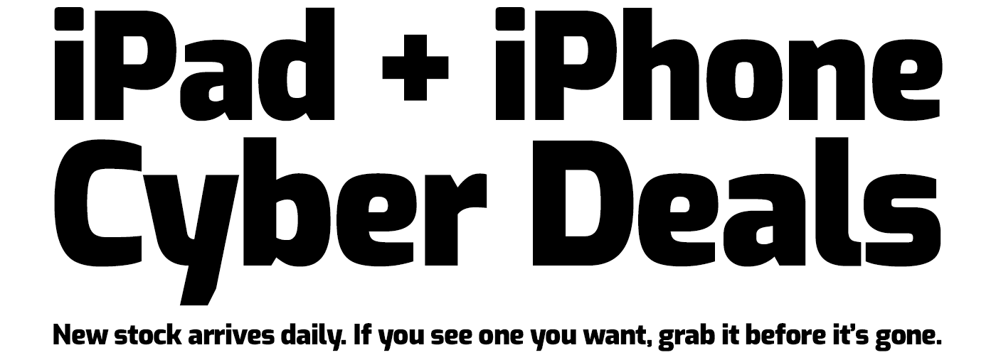 iPad + iPhone Cyber Deals